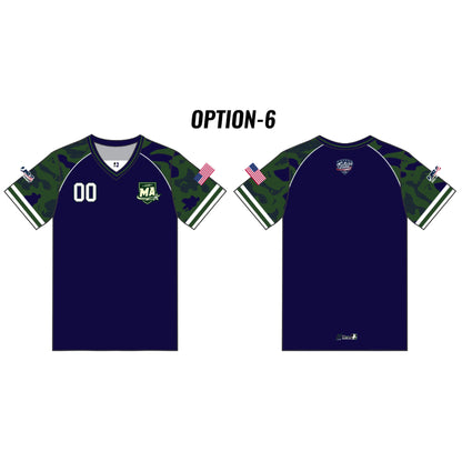 Mass Future Stars Customizable Blue Camo Short Sleeve (5 design options)