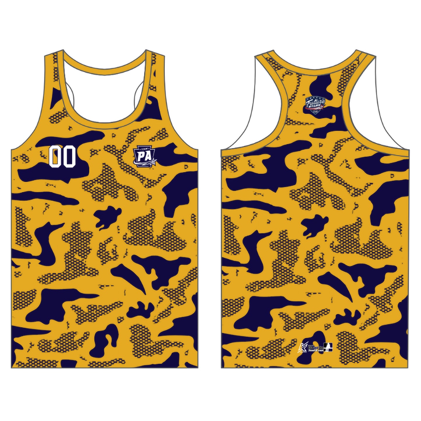 PA Future Stars Customizable Yellow Camo Tank Top
