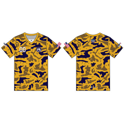 PA Future Stars Customizable Yellow Camo Short Sleeve