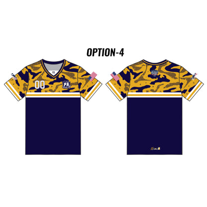 PA Future Stars Customizable Blue Camo Short Sleeve (5 design options)
