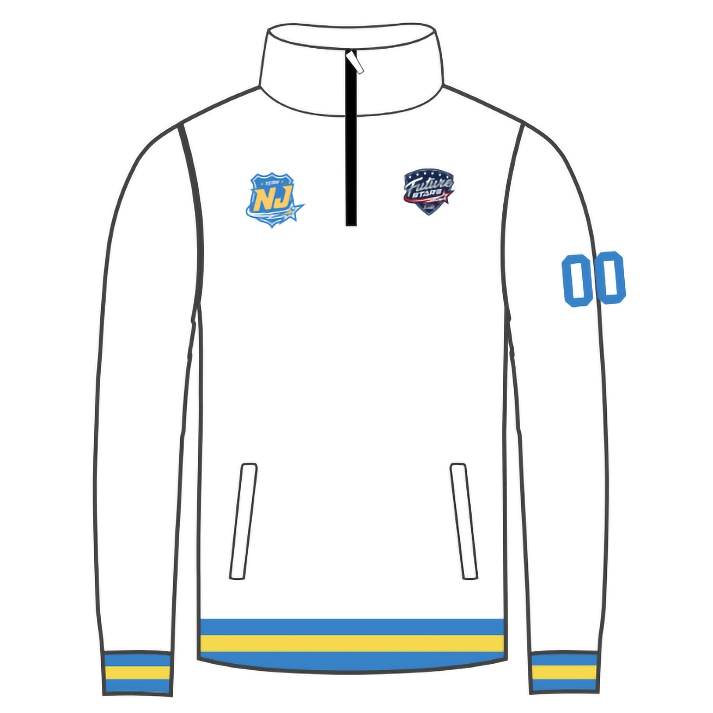 Future Stars Customizable 1/4 Zip Pullover - NJ Emblem (2 colors)