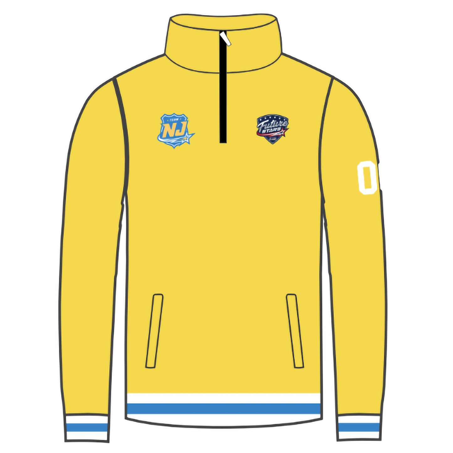 Future Stars Customizable 1/4 Zip Pullover - NJ Emblem (2 colors)