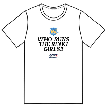 NJ Future Stars T Shirt - Who Runs the Rink? (4 colors)