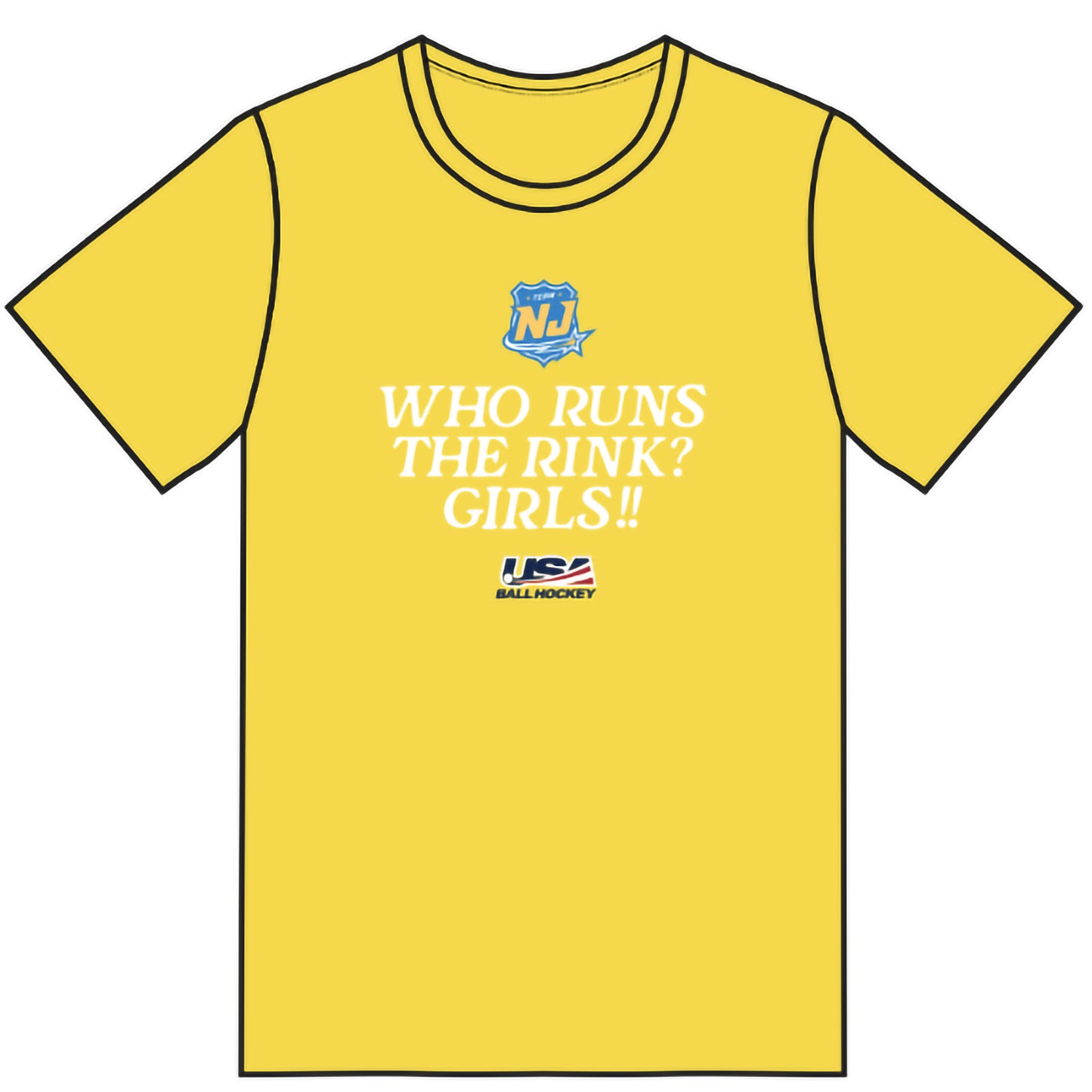 NJ Future Stars T Shirt - Who Runs the Rink? (4 colors)