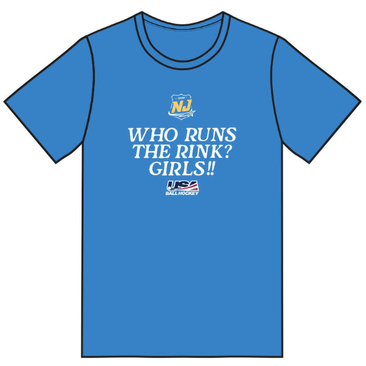 NJ Future Stars T Shirt - Who Runs the Rink? (4 colors)