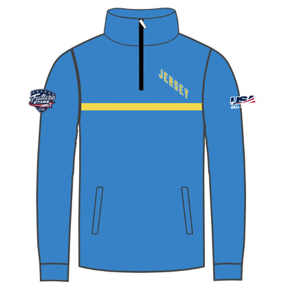 NJ Future Stars 1/4 Zip Pullover (Block Text Front)