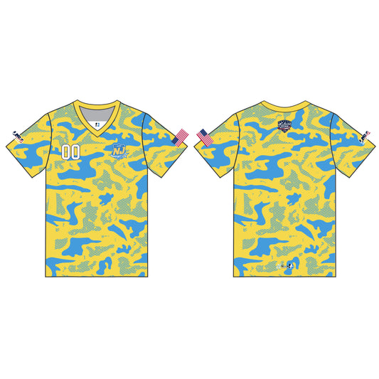 NJ Future Stars Customizable Yellow Camo Short Sleeve