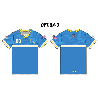 NJ Future Stars Customizable Blue Camo Short Sleeve (5 styles)