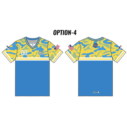 NJ Future Stars Customizable Blue Camo Short Sleeve (5 styles)