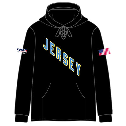NJ FS Team Text Stitched Hoodies (4 color options)
