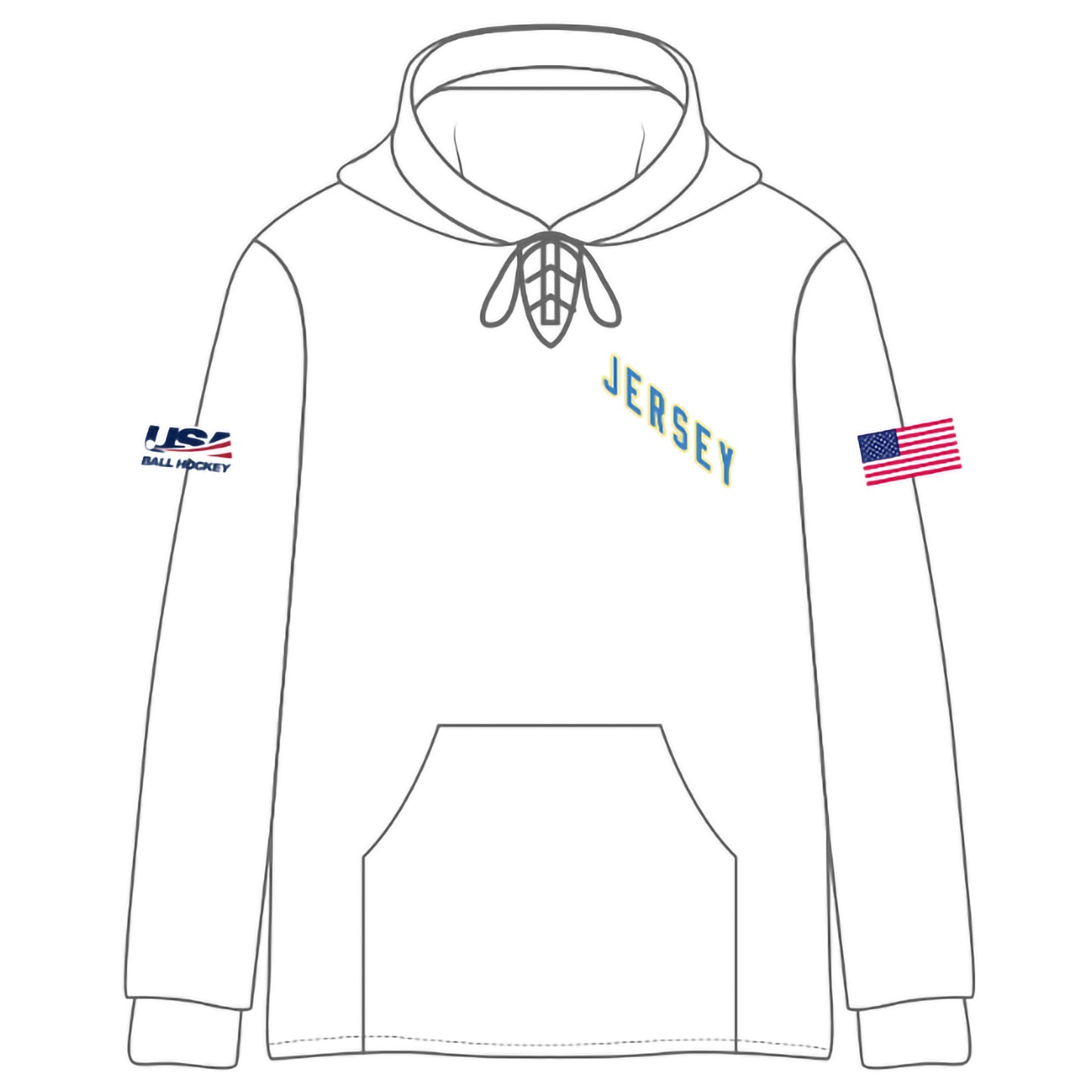 NJ FS Team Text Stitched Hoodies (4 color options)