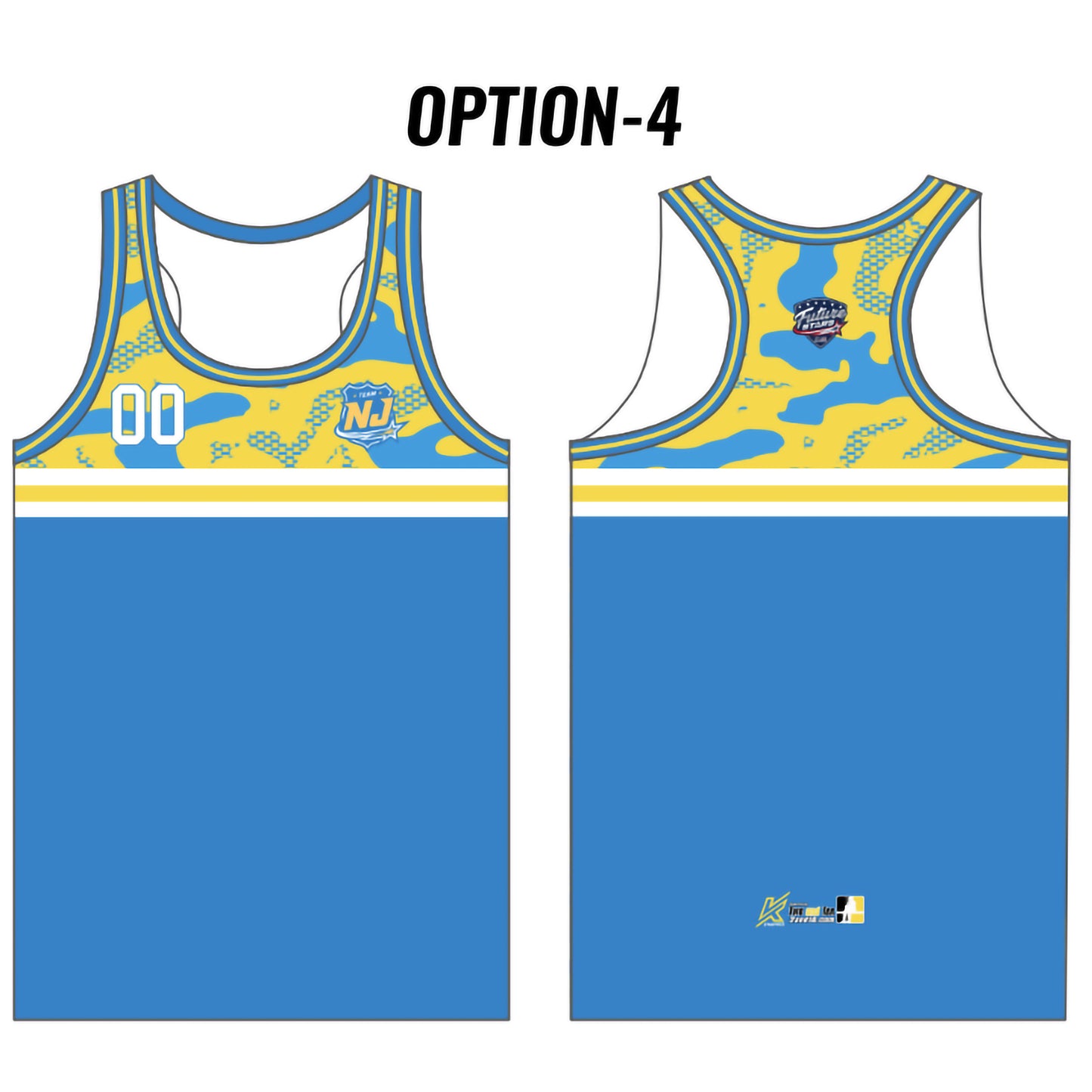 NJ FS Customizable Blue Camo Tank Top (6 design options)