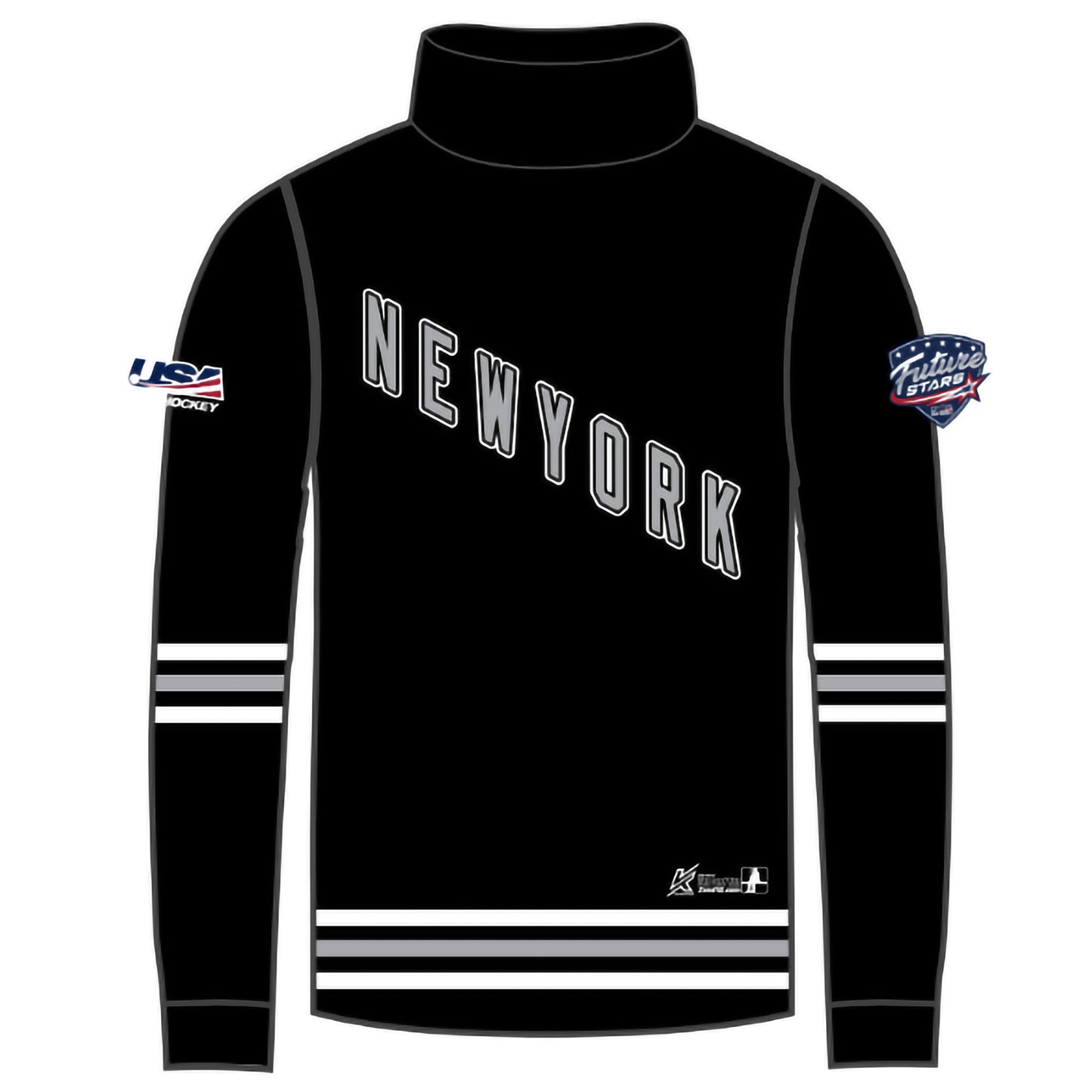 NY Future Stars 1/4 Zip Pullover (Team Emblem Front)