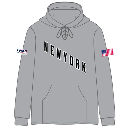 NY FS Team Text Stitched Hoodies (2 color options)