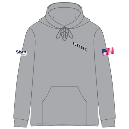 NY FS Team Text Stitched Hoodies (2 color options)