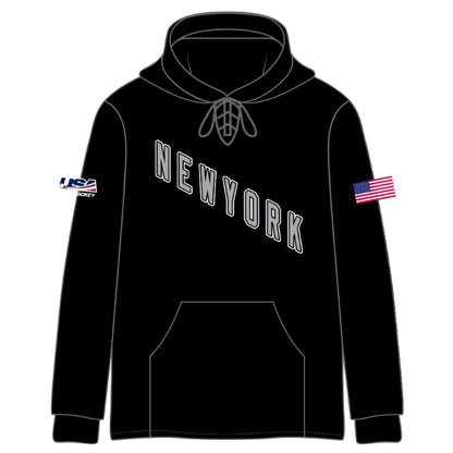 NY FS Team Text Stitched Hoodies (2 color options)