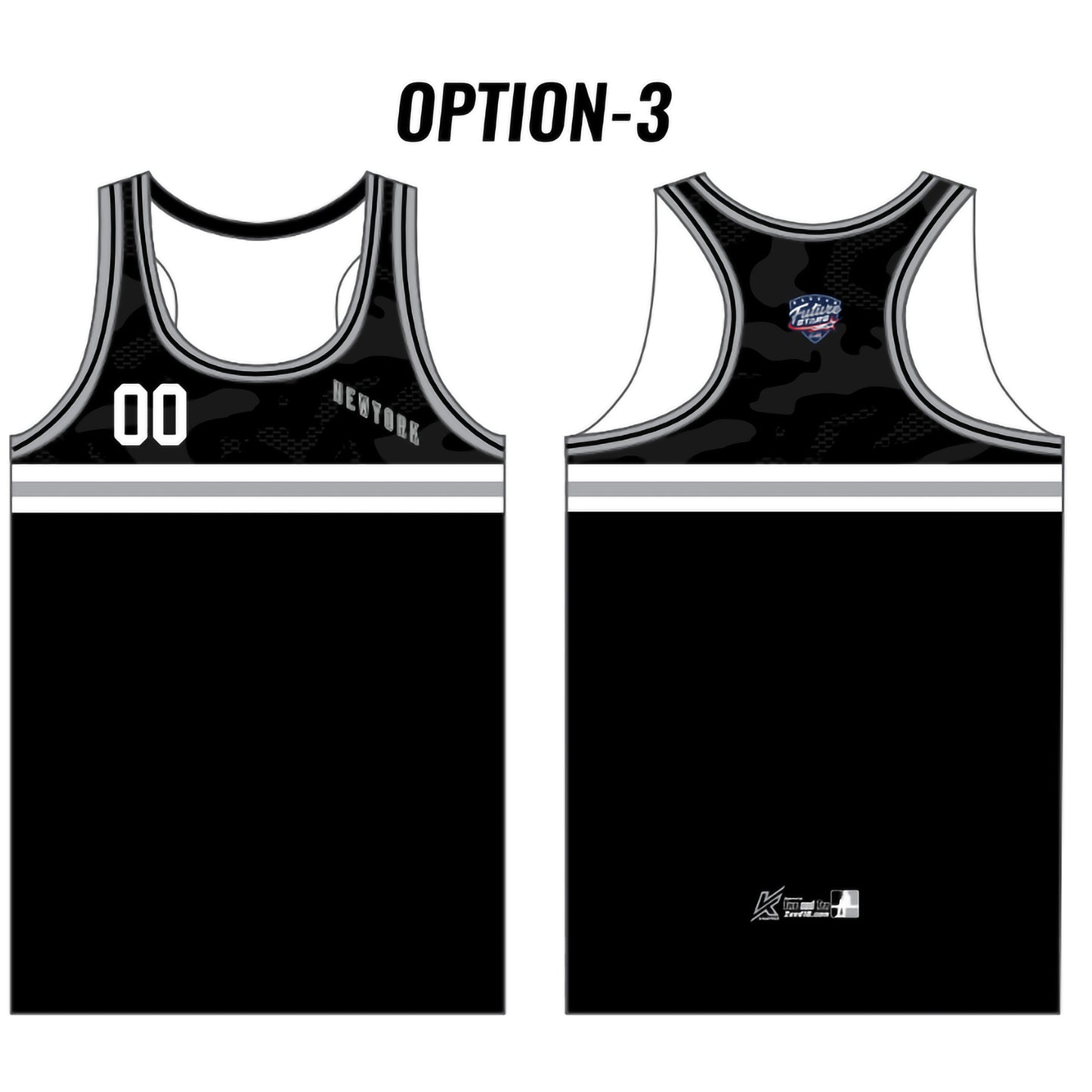 NY FS Customizable Black Camo Tank Top (6 design options)