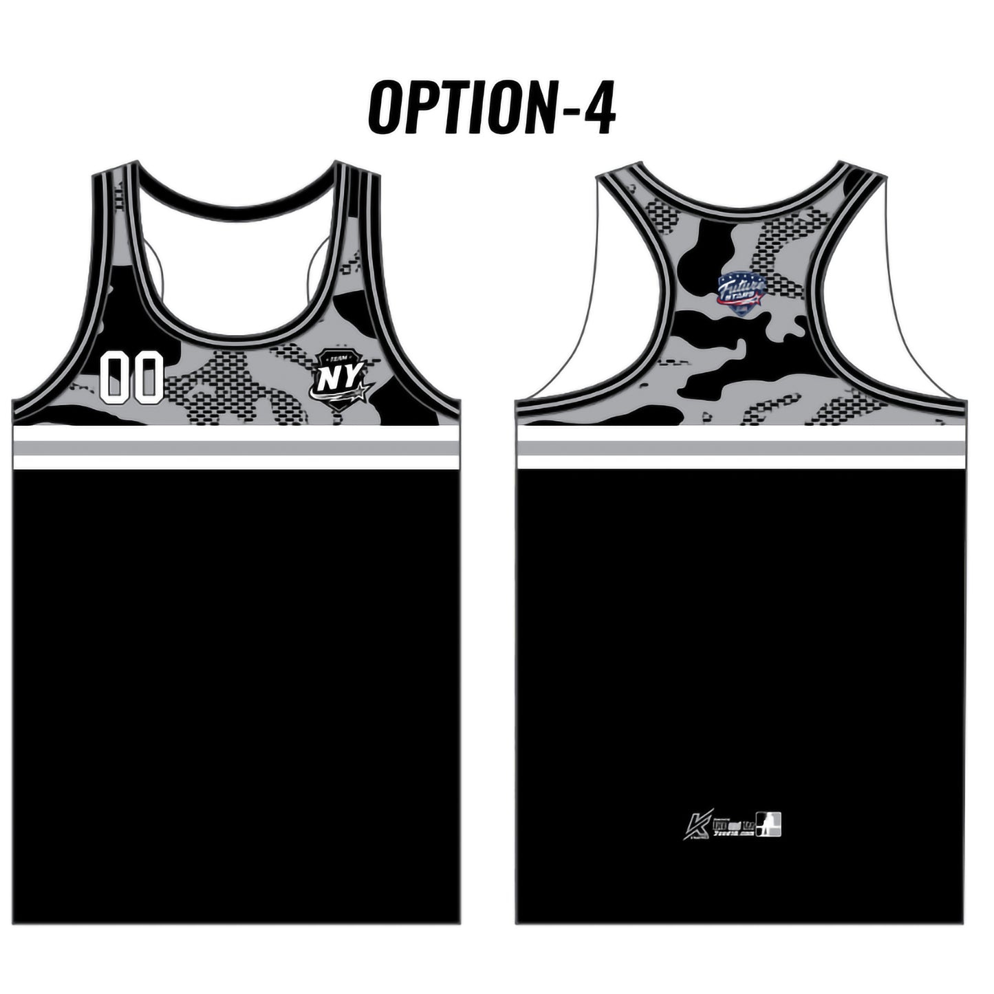 NY FS Customizable Black Camo Tank Top (6 design options)