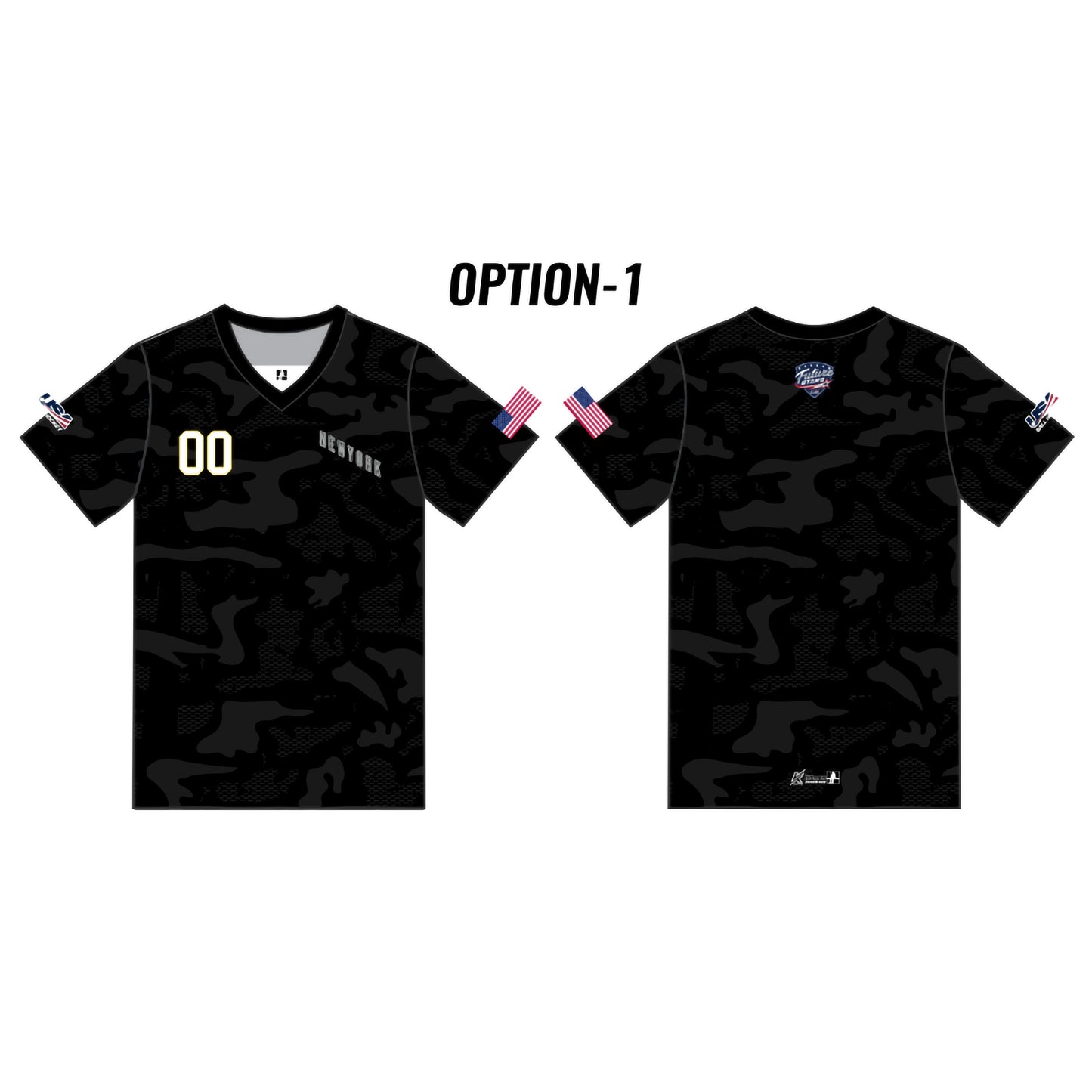 NY FS Customizable Black Camo Short Sleeve (6 design options)