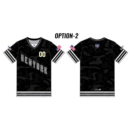 NY FS Customizable Black Camo Short Sleeve (6 design options)