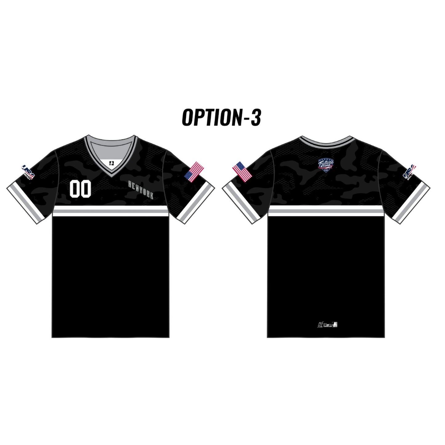 NY FS Customizable Black Camo Short Sleeve (6 design options)