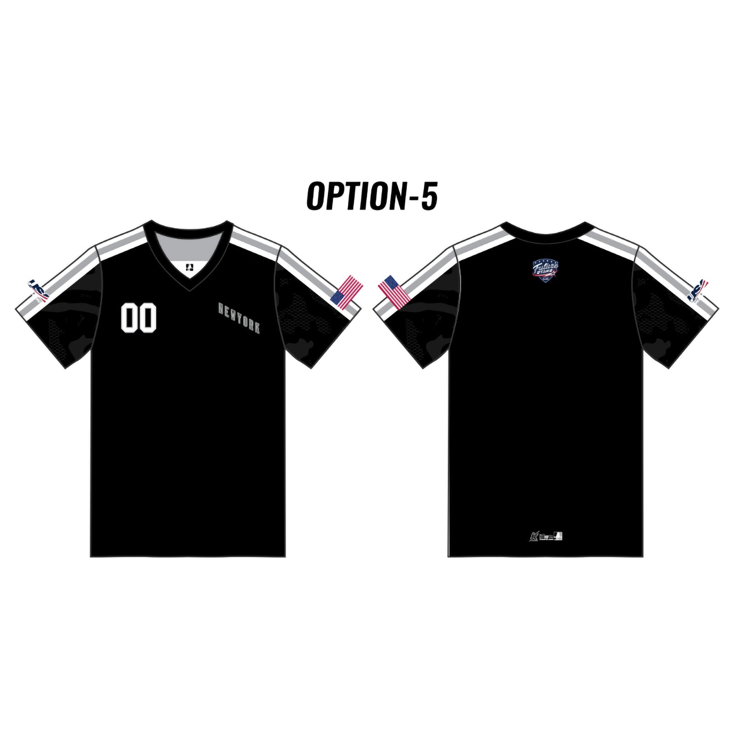 NY FS Customizable Black Camo Short Sleeve (6 design options)