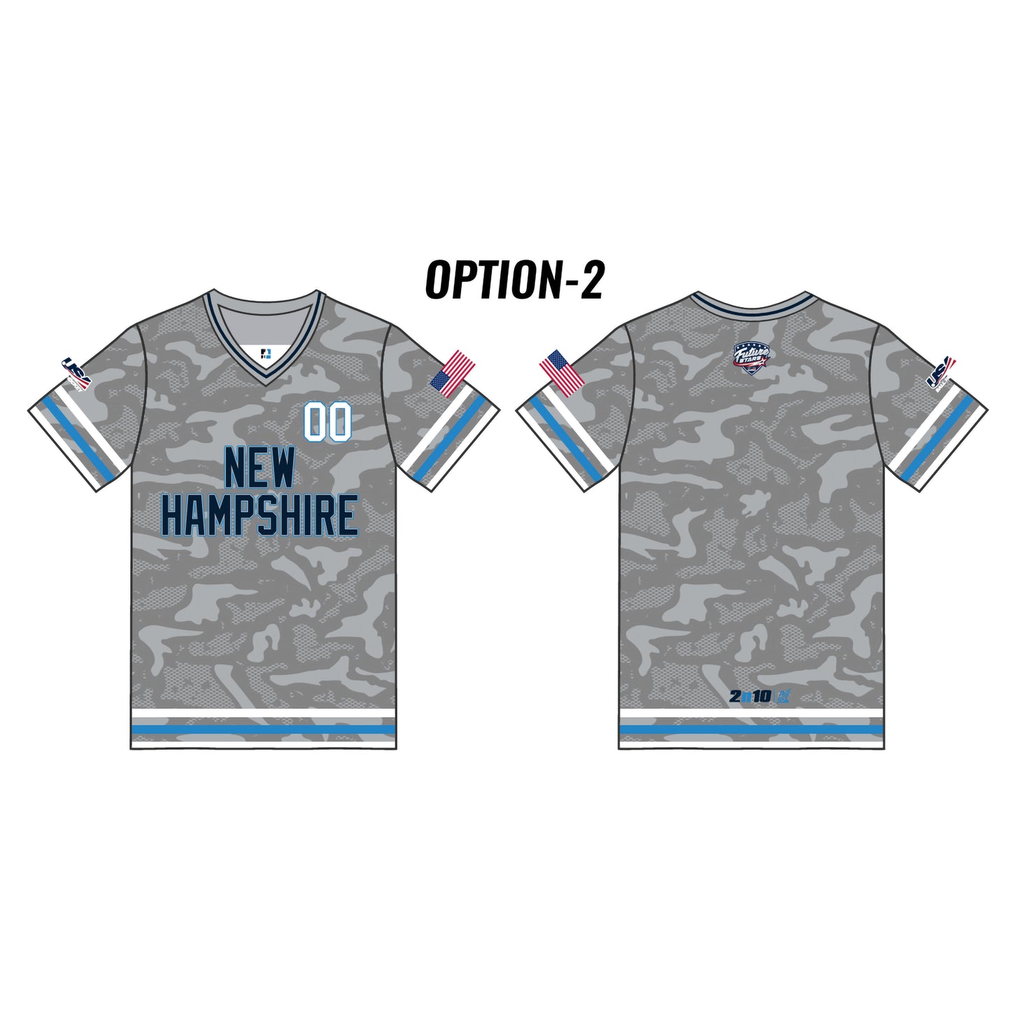 NH Future Stars Customizable Gray Camo Short Sleeve (6 styles)