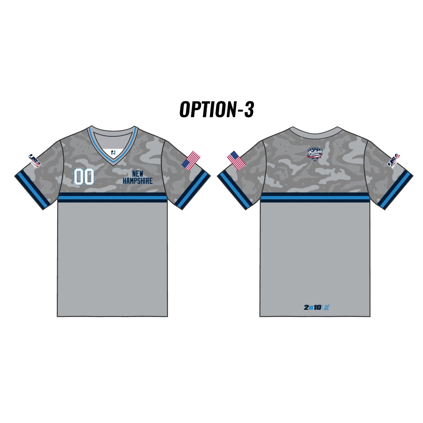 NH Future Stars Customizable Gray Camo Short Sleeve (6 styles)