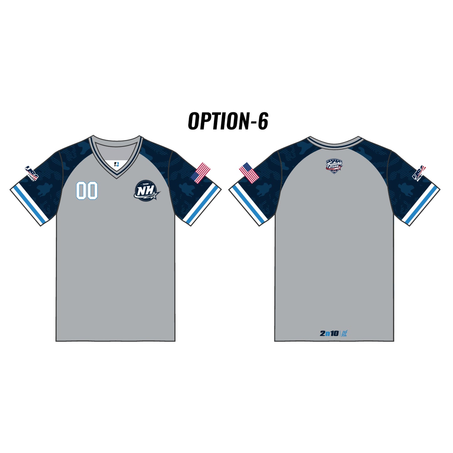 NH Future Stars Customizable Gray Camo Short Sleeve (6 styles)