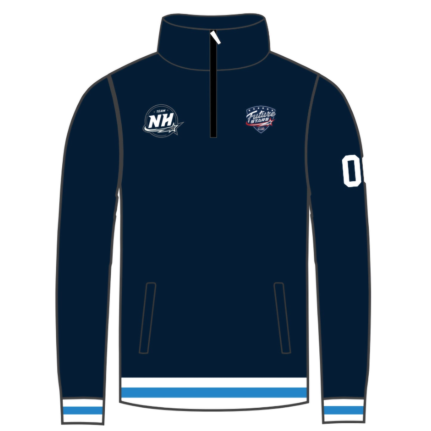 Future Stars Customizable 1/4 Zip Pullover - NH Emblem (2 colors)