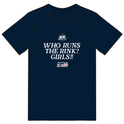 NH Future Stars T Shirt - Who Runs the Rink? (4 colors)