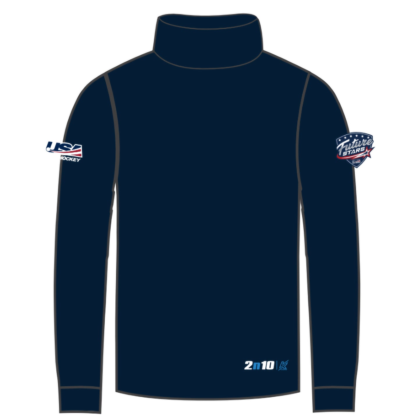 NH Future Stars 1/4 Zip Pullover (Block Text Front)