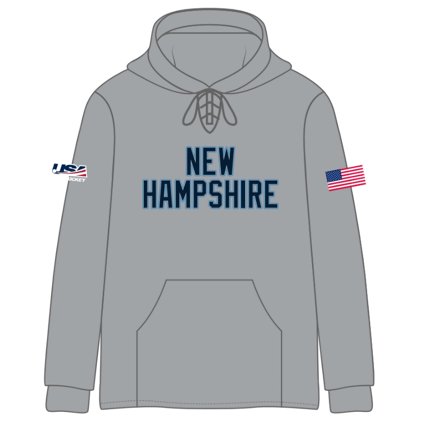 NH FS Team Text Stitched Hoodies (4 color options)
