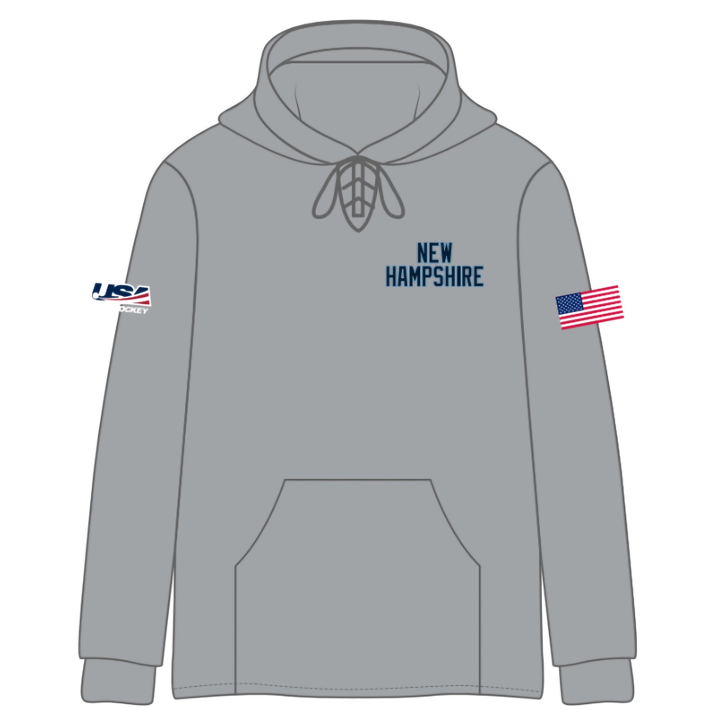 NH FS Team Text Stitched Hoodies (4 color options)