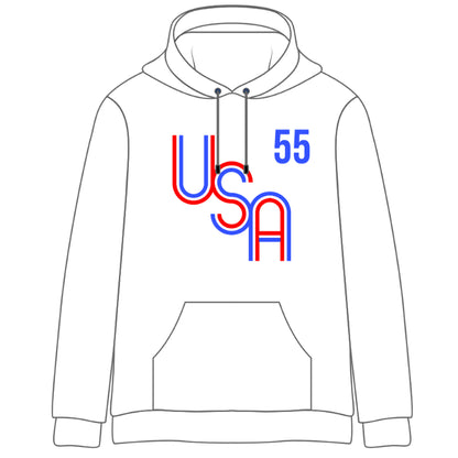 2026 USA Stitched Cotton Hoodies (4 color options)