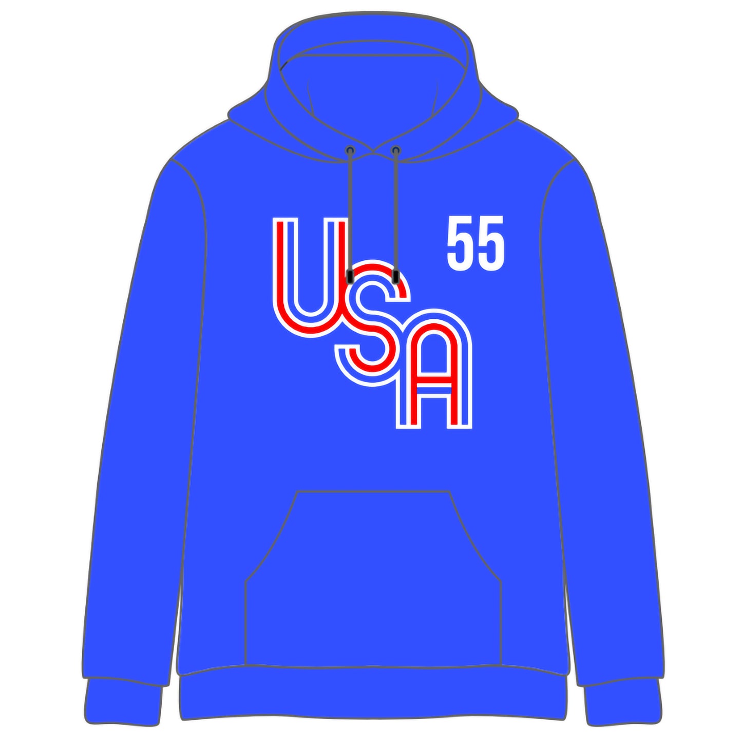 2026 USA Stitched Cotton Hoodies (4 color options)