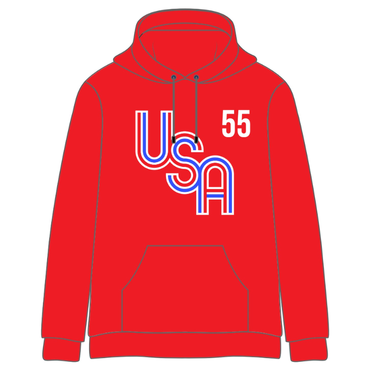 2026 USA Stitched Cotton Hoodies (4 color options)