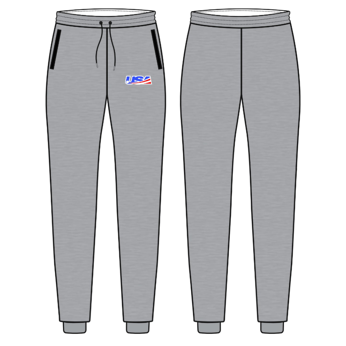 2026 USABH Logo Stitched Cotton Joggers (3 color options)
