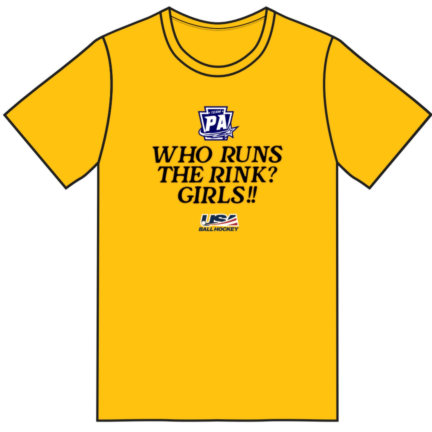 PA Future Stars T Shirt - Who Runs the Rink? (4 colors)