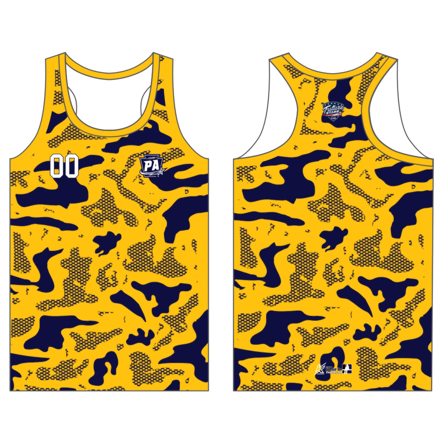 PA Future Stars Customizable Yellow Camo Tank Top