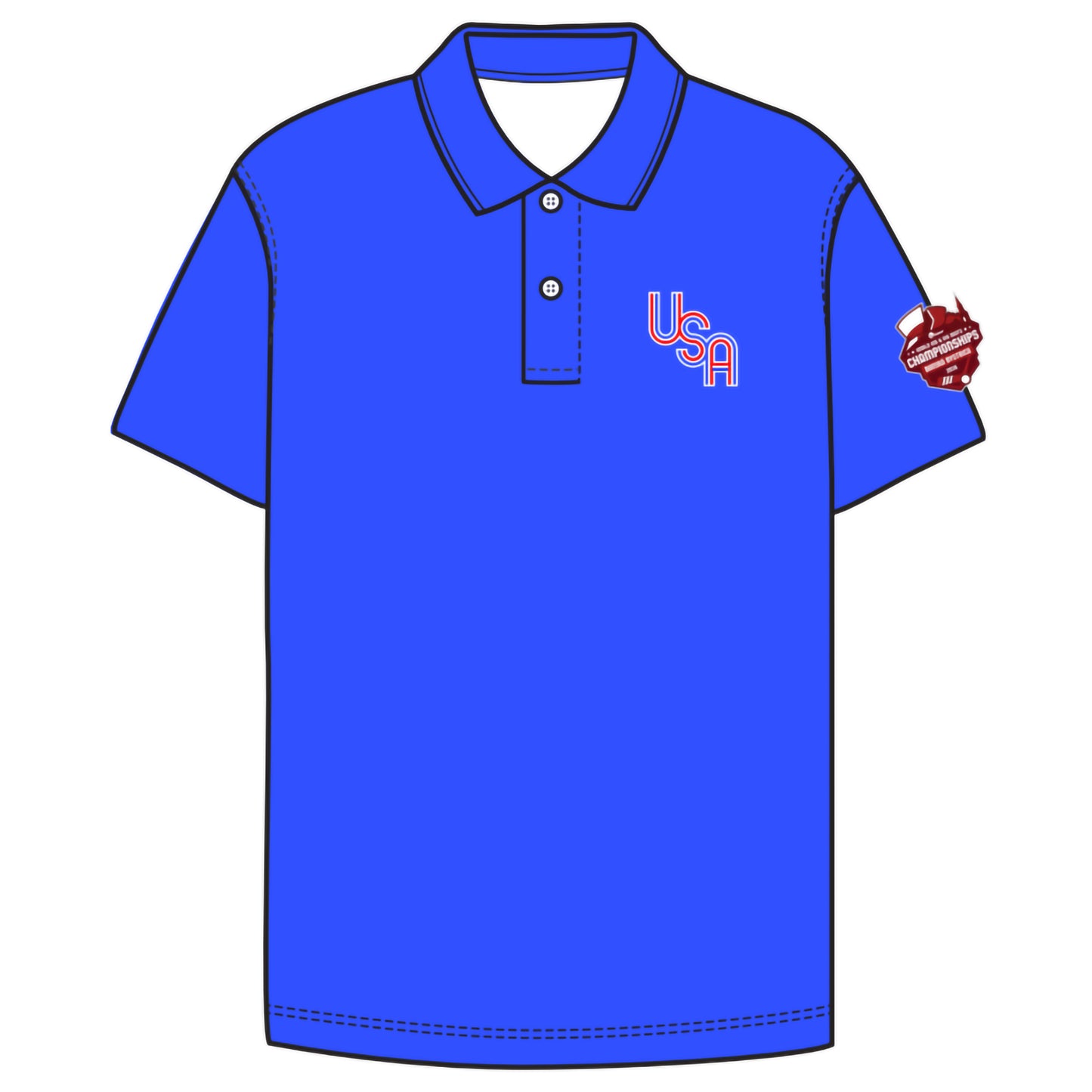 2026 U16 Boys/U23 Men's Polos (5 color options)