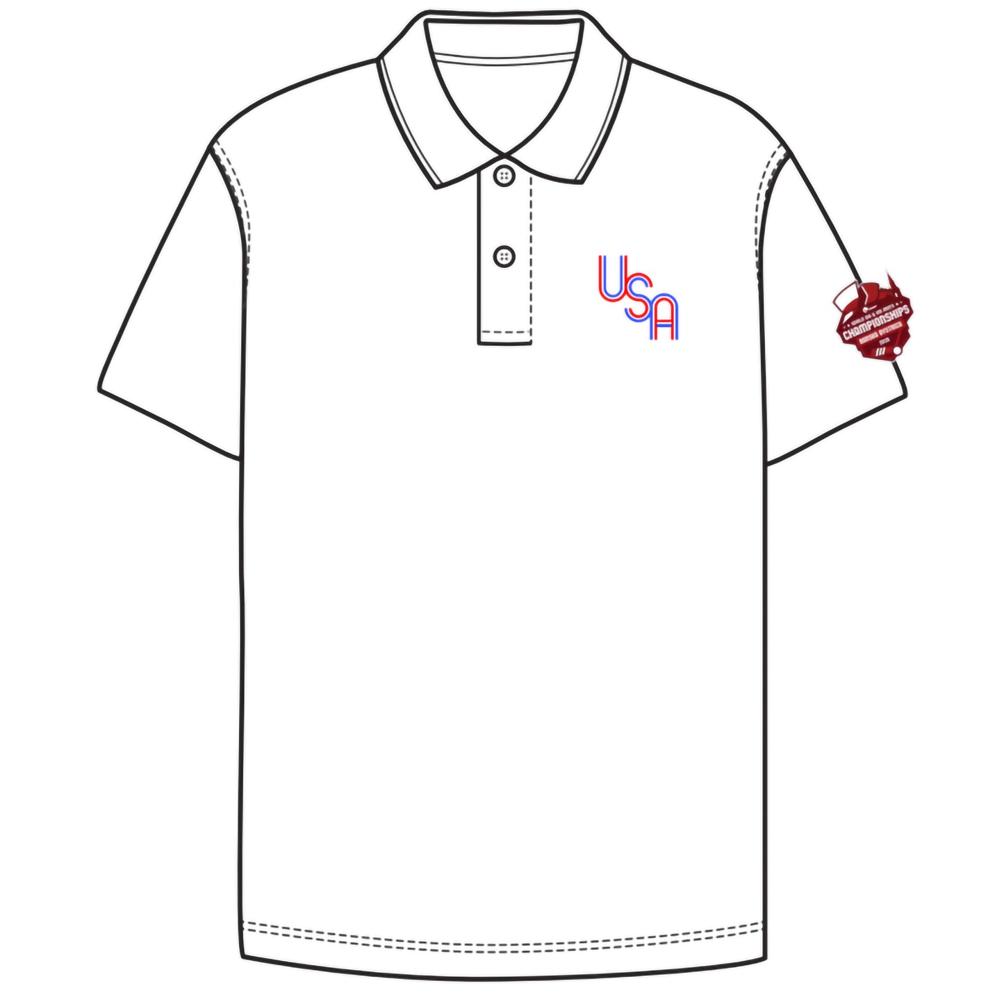 2026 U16 Boys/U23 Men's Polos (5 color options)