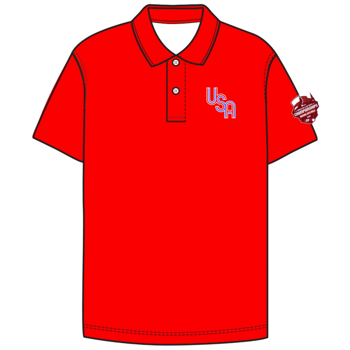 2026 U16 Boys/U23 Men's Polos (5 color options)