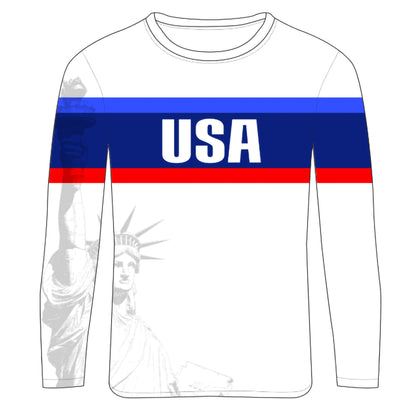 2026 Statue of Liberty Stripes Long Sleeve