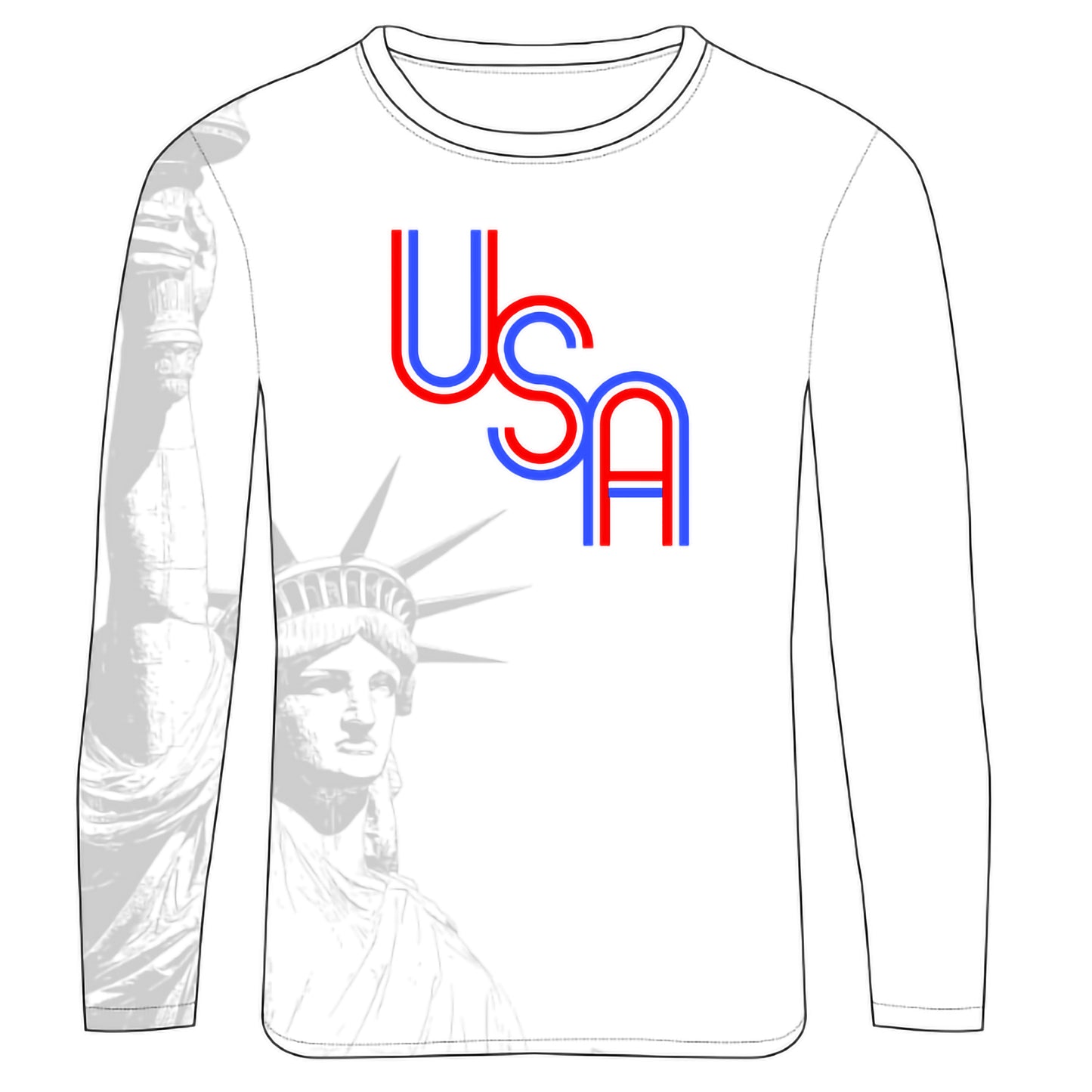 2026 Statue of Liberty White Long Sleeve
