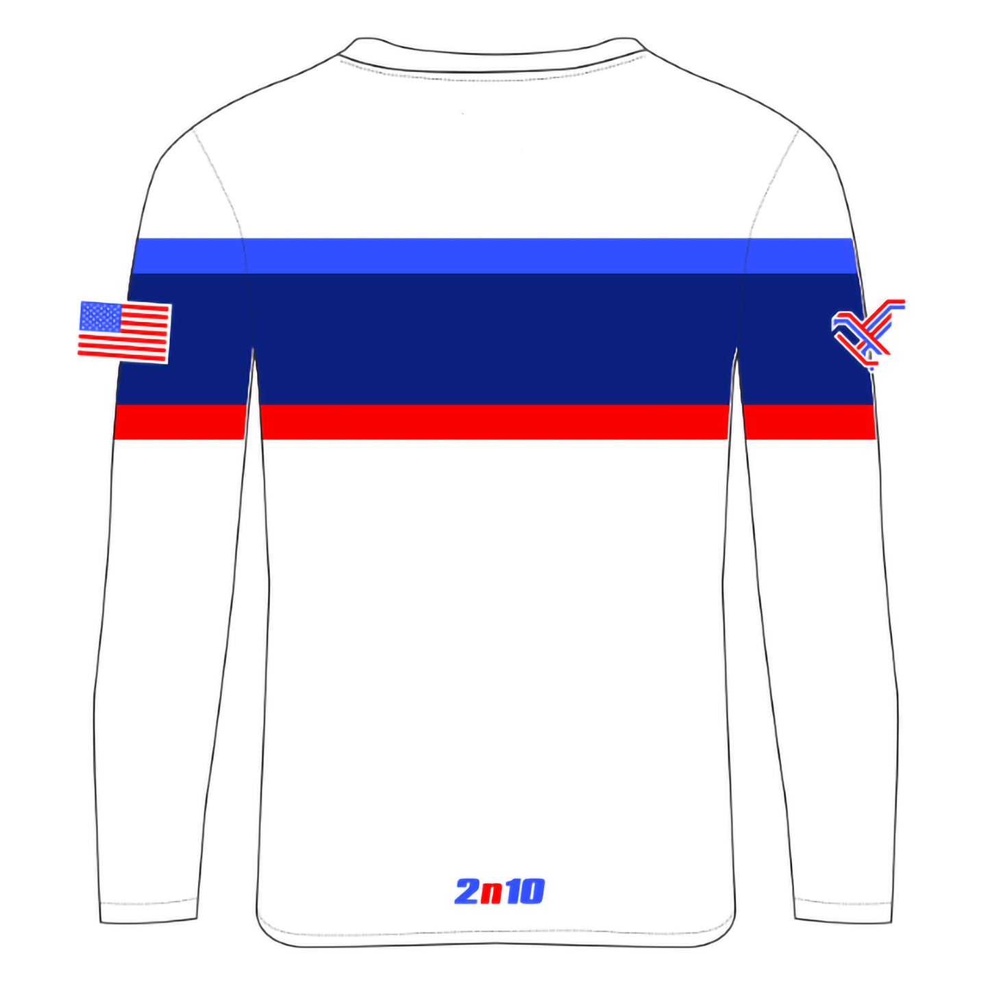 2026 USABH Logo Stripe Long Sleeve