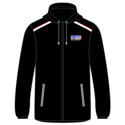 2026 USABH Logo Black Rain Jacket