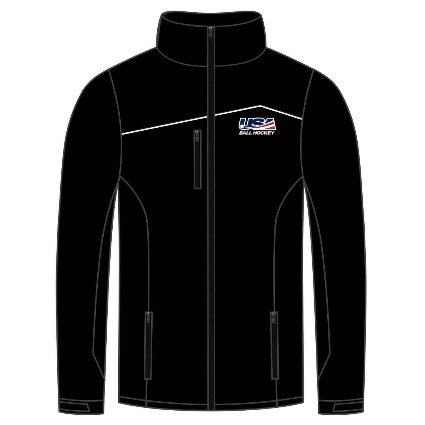 2026 USABH Logo Black Lightweight Jacket