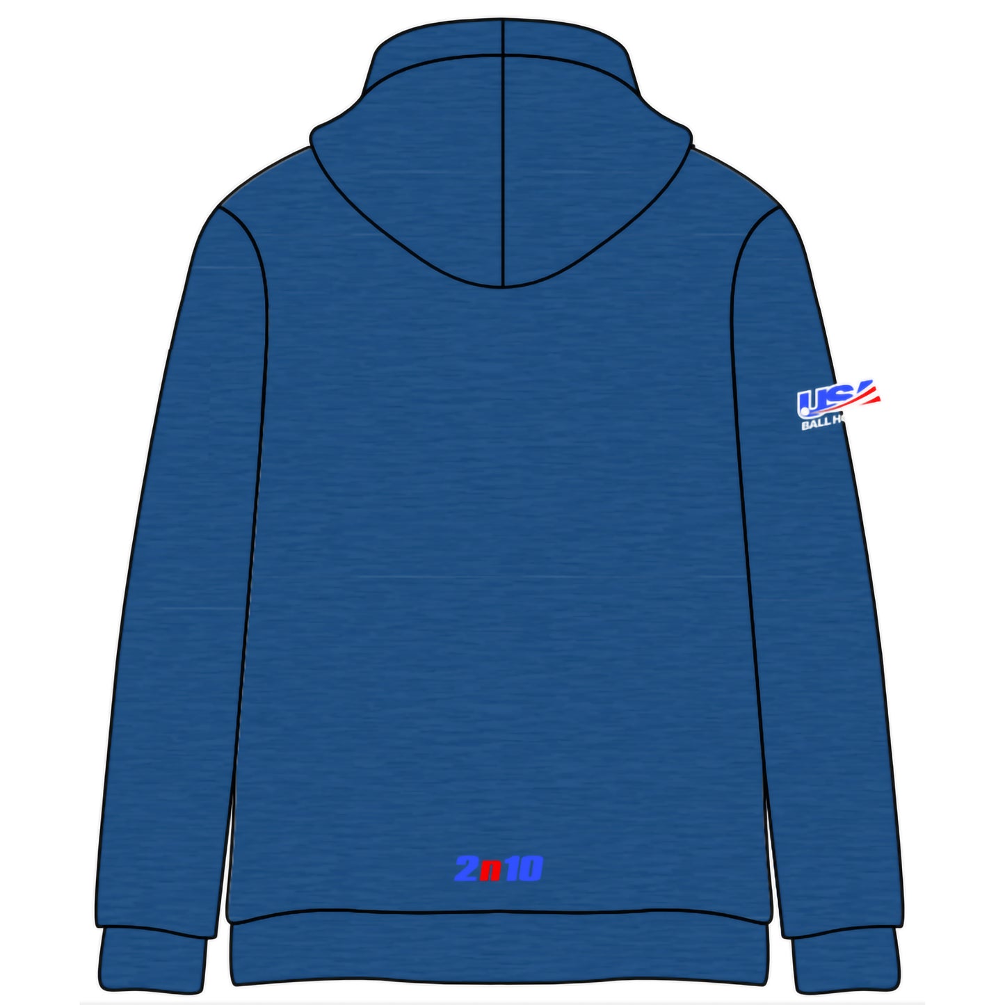 2026 Stick Eagle Stitched Melange Cotton Hoodie (5 color options)