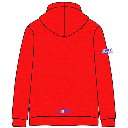 2026 Stick Eagle Stitched Melange Cotton Hoodie (5 color options)
